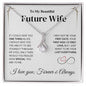 Future Wife Necklace My Last Everything, Promise Necklace For Her, Fiance Gifts For Her, Birthday Gifts For Future Wife With Message Card, Soulmate Necklace For Women, To My Soulmate Necklace