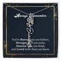 Flower Name Necklace - Always remember