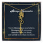 Flower Name Necklace - Always remember