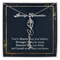 Flower Name Necklace - Always remember