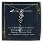 Flower Name Necklace - Always remember