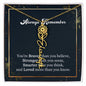 Flower Name Necklace - Always remember