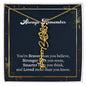 Flower Name Necklace - Always remember