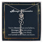 Flower Name Necklace - Always remember