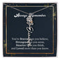 Flower Name Necklace - Always remember