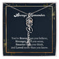 Flower Name Necklace - Always remember