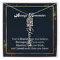 Flower Name Necklace - Always remember