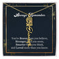 Flower Name Necklace - Always remember