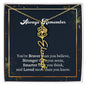 Flower Name Necklace - Always remember