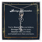 Flower Name Necklace - Always remember