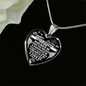 Father Daughter Necklace - To my daughter - from dad - always remember quote heart pendant necklace silver - Awesomesons