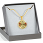 Mother Gifts - Forever Thankful Mom Gold Fisish Necklace Red - Awesomesons
