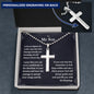 To My Son I Pray That You Can Personalized Cross Necklace