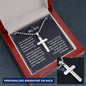 To My Son I Pray That You Can Personalized Cross Necklace