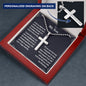 To My Son I Pray That You Can Personalized Cross Necklace