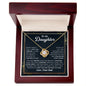 To My Daughter Believe In Yourself Love Knot Necklace