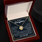 To My Daughter Believe In Yourself Love Knot Necklace