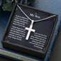 To My Son I Pray That You Can Cross Necklace