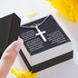 To My Son I Pray That You Can Cross Necklace