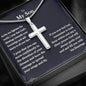 To My Son I Pray That You Can Cross Necklace