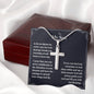 To My Son I Pray That You Can Cross Necklace