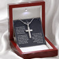 To My Son I Pray That You Can Cross Necklace