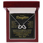 I Am The Dad Who Will Love and Protect Daughter - Infinity Hearts Necklace