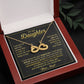 I Am The Dad Who Will Love and Protect Daughter - Infinity Hearts Necklace
