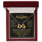 I Am The Dad Who Will Love and Protect Daughter - Infinity Hearts Necklace