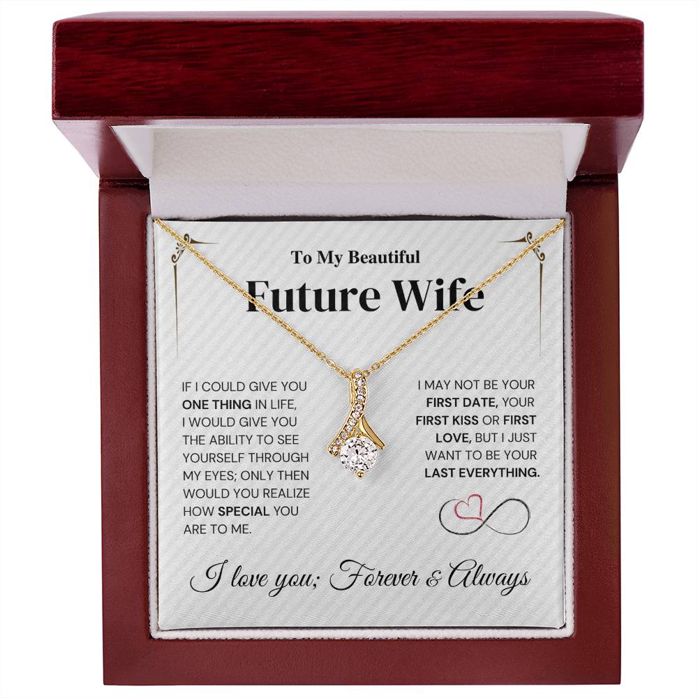 Future Wife Necklace My Last Everything, Promise Necklace For Her