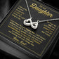 I Am The Dad Who Will Love and Protect Daughter - Infinity Hearts Necklace