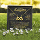 I Am The Dad Who Will Love and Protect Daughter - Infinity Hearts Necklace