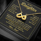 I Am The Dad Who Will Love and Protect Daughter - Infinity Hearts Necklace