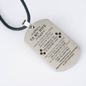 To My Wife Dog Tag - Awesomesons