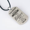 To My Daughter - Believe In Yourself Dog tag From Dad - Awesomesons