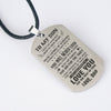 You Will Never Lose - Dog tag From Dad to Son - Awesomesons