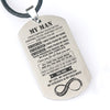 My Man Dog Tag Necklace - Awesomesons