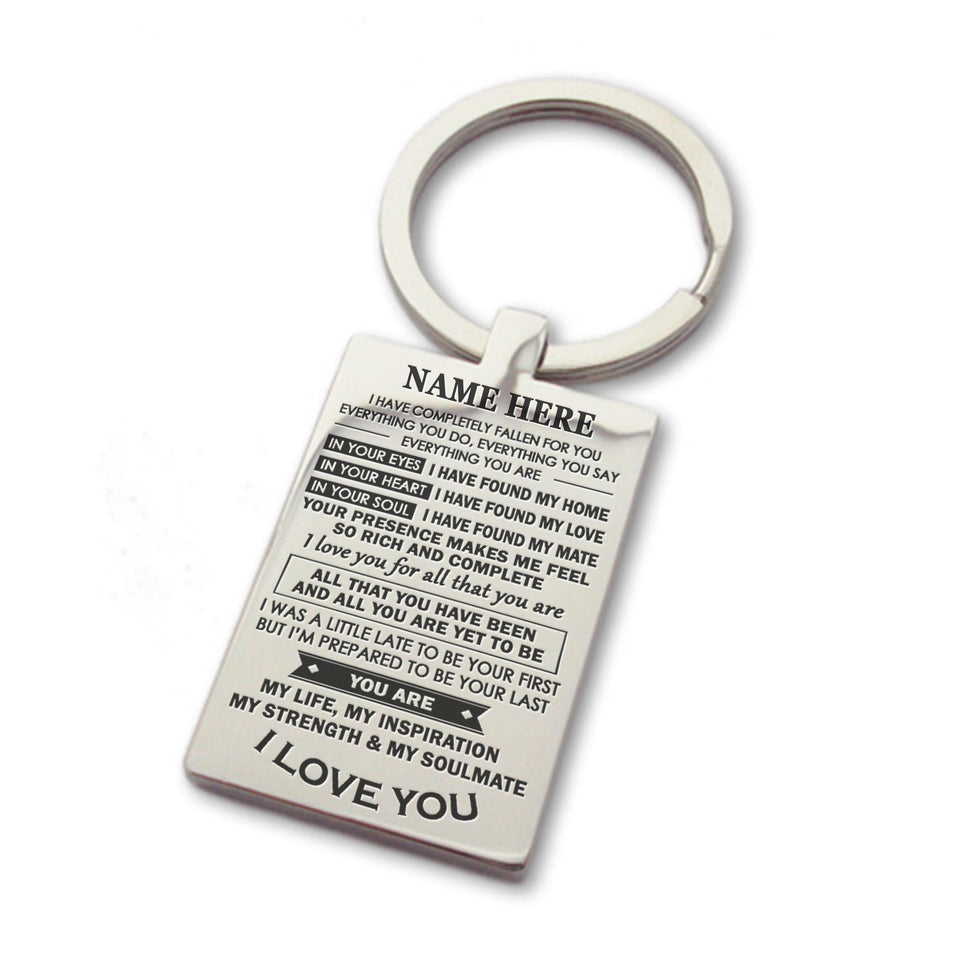 Custom Name (Your Husband, Your Man, Your Boyfriend...) Keychain - Awesomesons