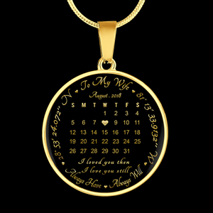 Custom Date And Coordinates Necklace/Bracelet/To My Wife - Awesomesons