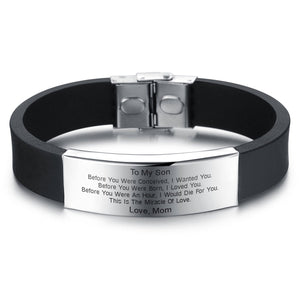 This Is The Miracle Of Love - From Mom To Son Bracelet - Awesomesons