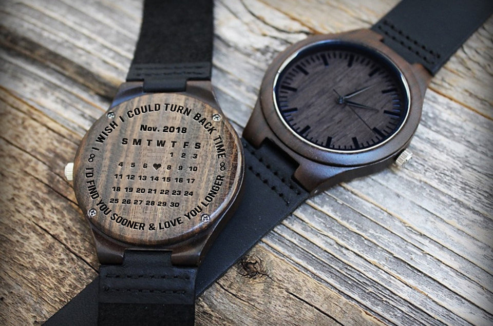 Engraved Wooden Watch/Great Gift For Your Love - Awesomesons