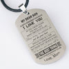 My Dear Son Just Do Your Best Dog tag Love Mom - Awesomesons