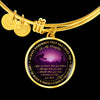Custom Photo Dad Loves Braver Stronger Smarter Gold Finished Necklace/Bangle Bracelet - Awesomesons