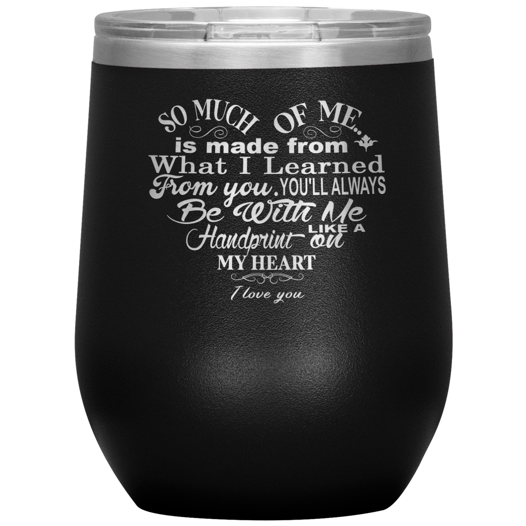 Mothers Gift Special Love Heart Wine Tumbler - Awesomesons