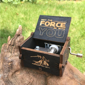 Engraved wooden music box Star Wars Theme - Awesomesons