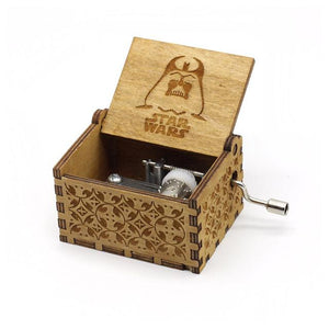 Engraved wooden music box Star Wars Theme - Awesomesons