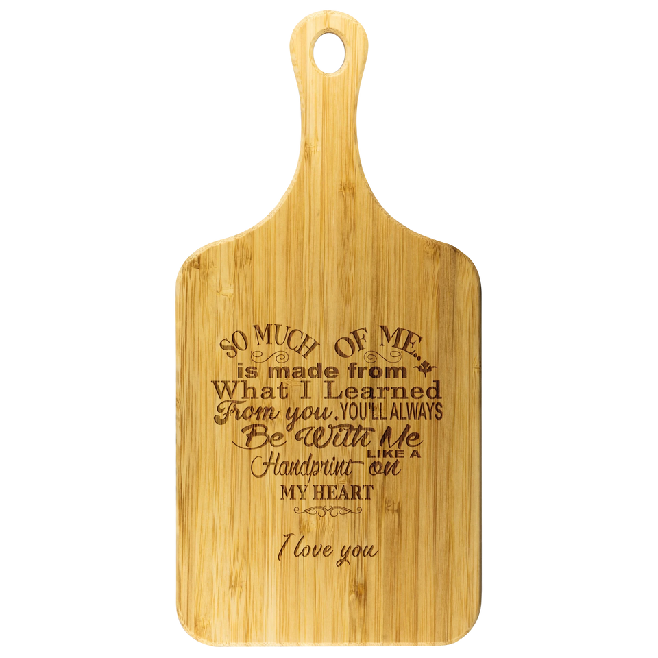 Mothers Gift – Special Love Heart Poem Bamboo Cutting Board Design Mom Gift 2 - Awesomesons